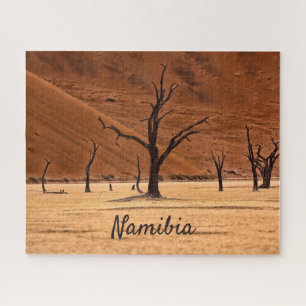 Dead Vlei Namibië landschapsfoto met tekst Legpuzzel