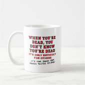 Dead vs. Stupid Funny Mug Koffiemok (Links)