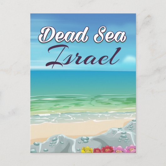 Dead Zee Israel reisposter Briefkaart (Voorkant)
