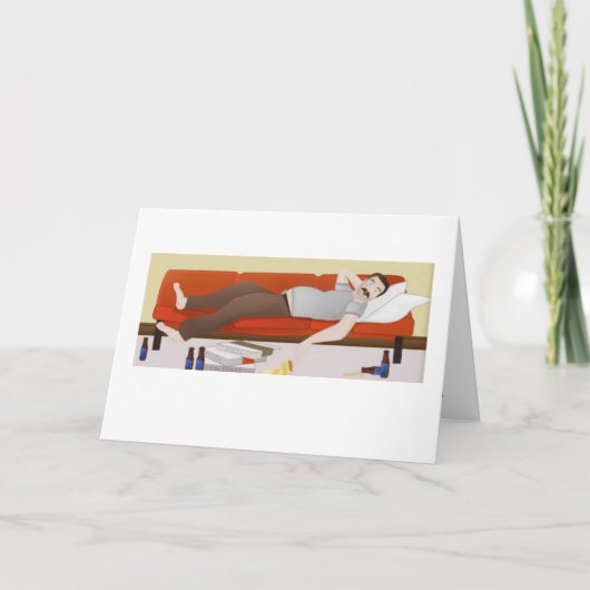 Deadbeat Dad Vaderdag Kaart (Voorkant)