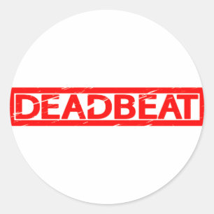Deadbeat Stamp Ronde Sticker