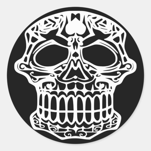 Deadhead Ronde Sticker (Voorkant)