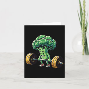 Deadlift Broccoli Gym Fitness Motivatie Bodybuild Kaart
