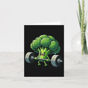 Deadlift Broccoli Gym Fitness Motivatie Bodybuild Kaart