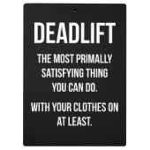 Deadlift - Funny Gym-thema - Nieuwe uitzending Klembord (Achterkant)