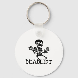 Deadlift Halloween Skelet Workout Bodybuilding G Sleutelhanger