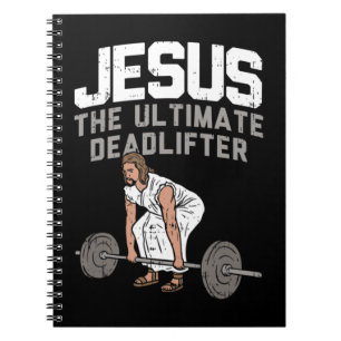 Deadlift Jesus I Christelijke Weightlift Funny Wor Notitieboek