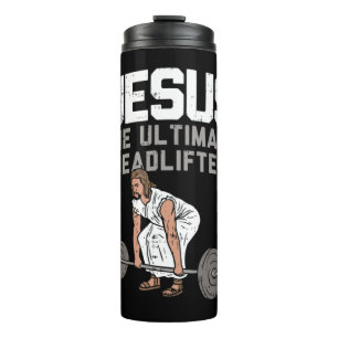 Deadlift Jesus I Christelijke Weightlift Funny Wor Thermosbeker