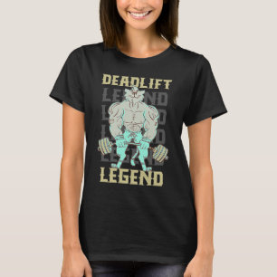Deadlift leenhefboom Gym Workout Quote T-shirt