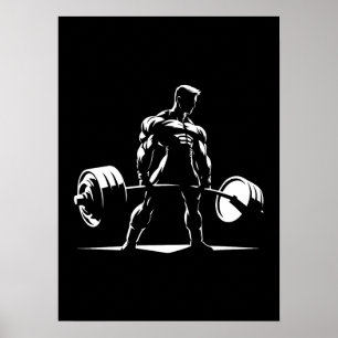 Deadlift - Motivatie fitnessruimte, fitness-anime  Poster