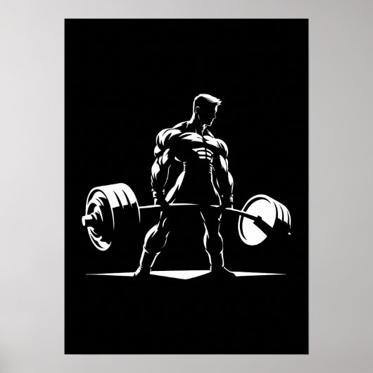 Deadlift - Motivatie fitnessruimte, fitness-anime  Poster (Voorkant)