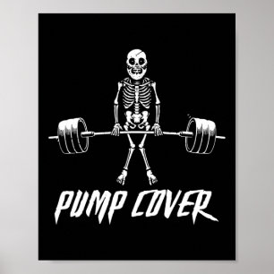 Deadlift Reverse retro Gym Pump Hoesje Fun Gymer Poster