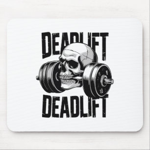 Deadlift Schedel Skelet Workout Powerlifting Gym L Muismat