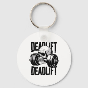 Deadlift Schedel Skelet Workout Powerlifting Gym L Sleutelhanger