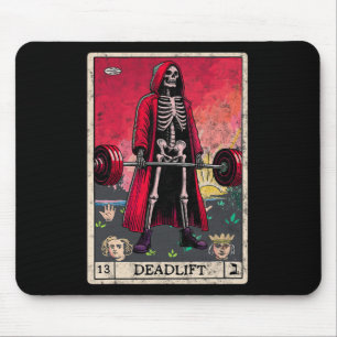 Deadlift Skeleton Halloween Gym Jokes Weig Muismat