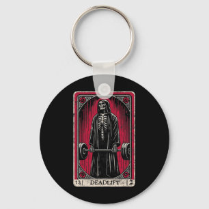  Deadlift Skeleton Halloween Gym Jokes Weig Sleutelhanger
