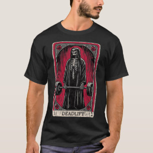 Deadlift Skeleton Halloween Gym Jokes Weig T-shirt