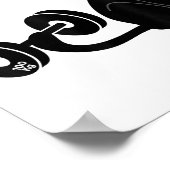 Deadlifting Cat Workout Gym Fitness Exercise Weigh Poster (Hoek)