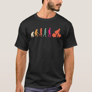 Deadlifting Evolutie Gymliefhebbers Sport Gewichth T-shirt