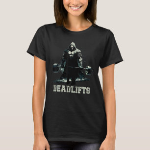 Deadlifts Funny Gym Leg Day Grim Reaper Deadlift T-shirt