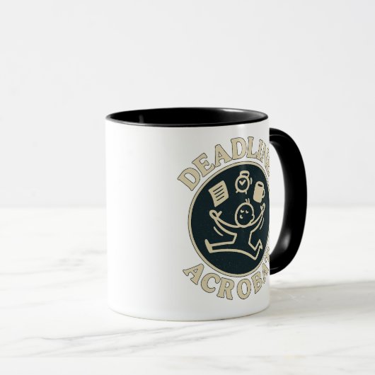 Deadline Acrobat Coffee Mug Mok (Voorkant rechts)