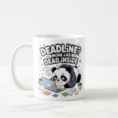 Deadline? More Like Dead Inside Mug – Kawaii Panda (Gauche)