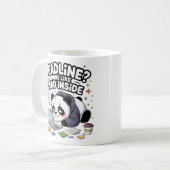 Deadline? More Like Dead Inside Mug – Kawaii Panda Koffiemok (Voorkant links)