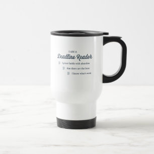 Deadline Reader Travel Mug Reisbeker