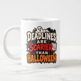 Deadlines Zijn Beangstigender Dan Halloween 20 oz Extra Grote Beker