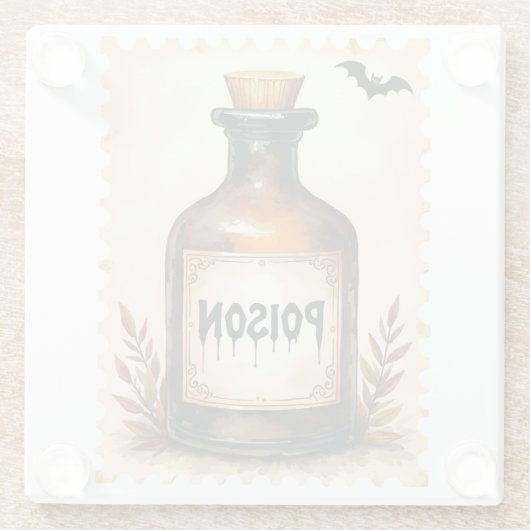 Deadly Elixir: het donkerste brouwsel van de herfs Glazen Onderzetter (Achterkant)