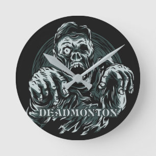DEADMONTON-wandklokken Ronde Klok