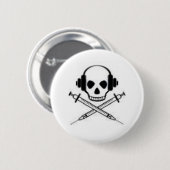 Deadphones Ronde Button 5,7 Cm (Voorkant /achterkant)