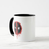 Deadpool Paint Splatter Logo Mok (Voorkant links)