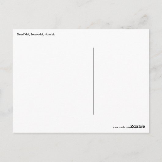 Deadvlei Carte Postale Ancienne Voyage Namibie (Dos)