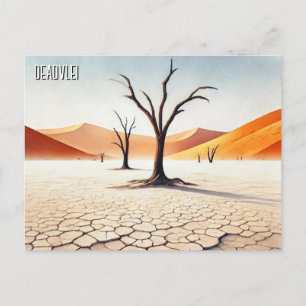 Deadvlei Namibia Travel Waterverf Briefkaart