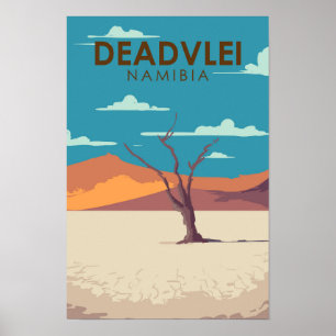 Deadvlei Namibië Reis Kunst Poster
