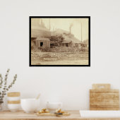 Deadwood & Delaware Smelter SD 1891 Poster (Keuken)