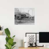 Deadwood en Delaware Smelter-foto Poster (Thuiskantoor)