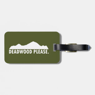 Deadwood South Dakota alsjeblieft Bagagelabel