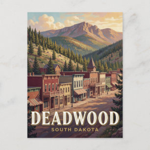 Deadwood South Dakota Historisch Westen Briefkaart