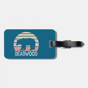 Deadwood South Dakota Retro Beer Bagagelabel