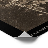 Deadwood Uitzicht van Forest Hill SD 1888 Poster (Hoek)