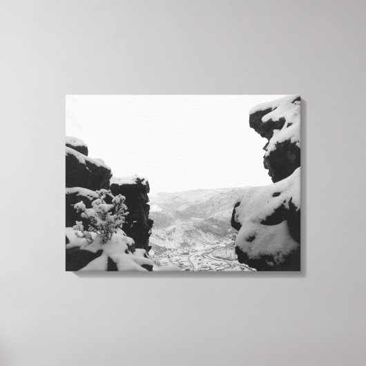 Deadwood zoals gezien op foto van White Rocks Canvas Afdruk (Voorkant)