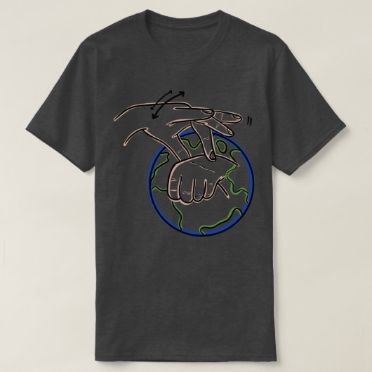 Deaf Earth Day T-shirt (Design voorkant)