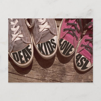 Deaf Kinder Love ASL Briefkaart