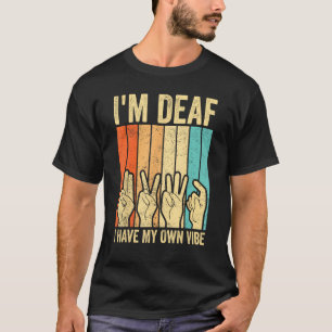 Deaf Pride ASL gebarentaal Ik ben doof Ik heb mijn T-shirt