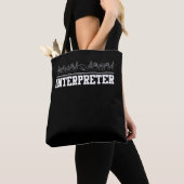 Deaf Pride Interpreter ASL Sign Language Draagtas (Dichtbij)
