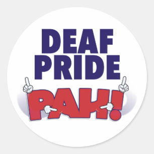 Deaf Pride PAH! sticker