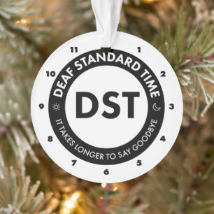 Deaf Standard Time Ornament
