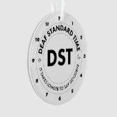 Deaf Standard Time Ornament (voorkant)